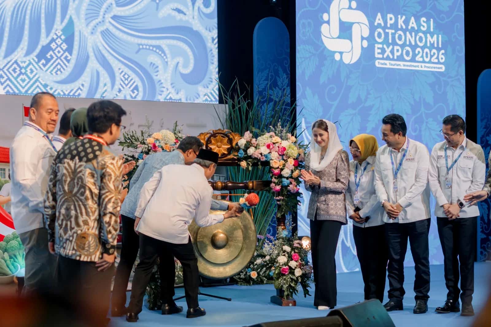 Rombongan Pemkab Mamuju menghadiri pembukaan AOE 2026 di ICE BSD