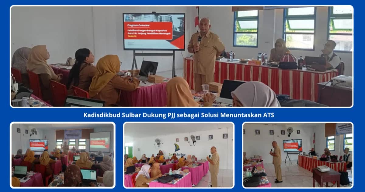 Muhammad Nehru Sagena membuka pelatihan guru PJJ di Mamuju