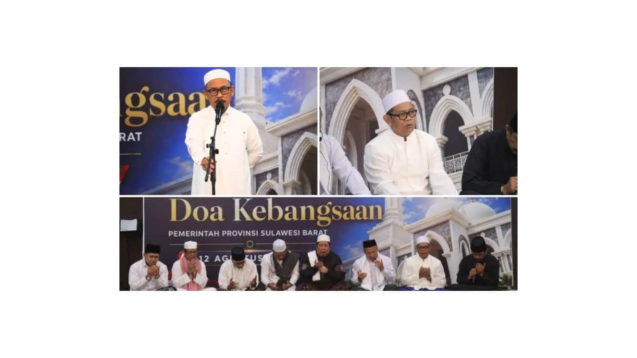 Adnan Nota menghadiri Dzikir dan Doa Kebangsaan di Rumah Jabatan Gubernur Sulbar, Mamuju