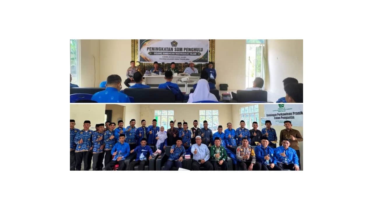 Kegiatan peningkatan SDM penghulu di KUA Aralle, Mamasa, yang membahas pencegahan IRET dan NVE