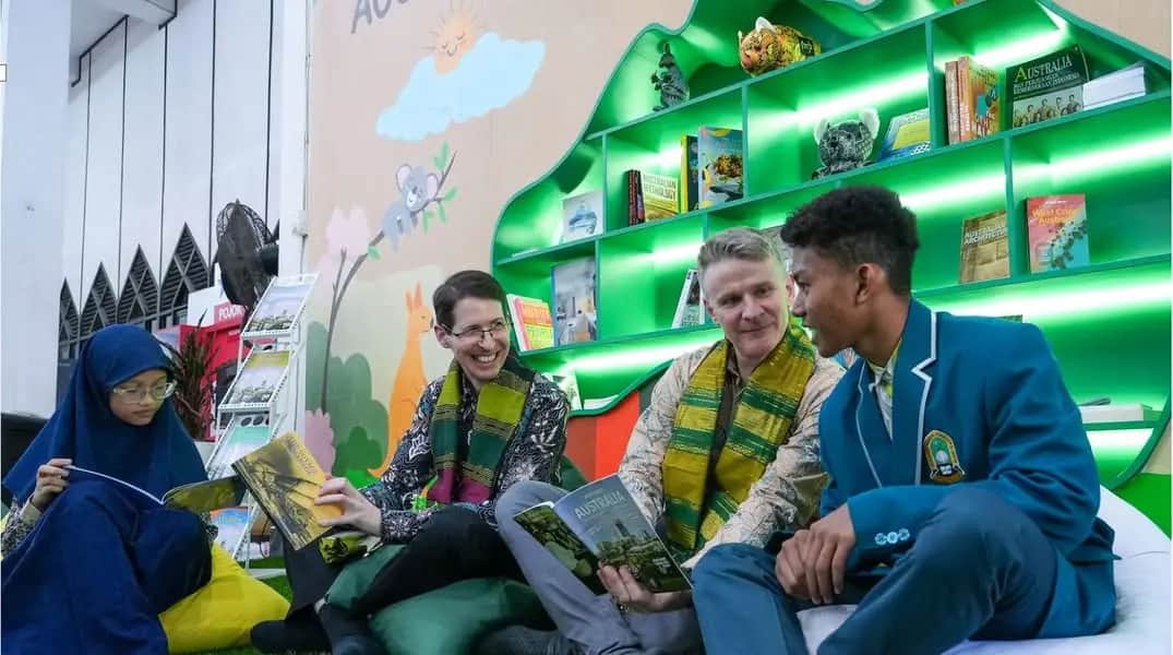 Peresmian Australia Reading Corner di Masjid Al-Markaz Al-Islami Makassar