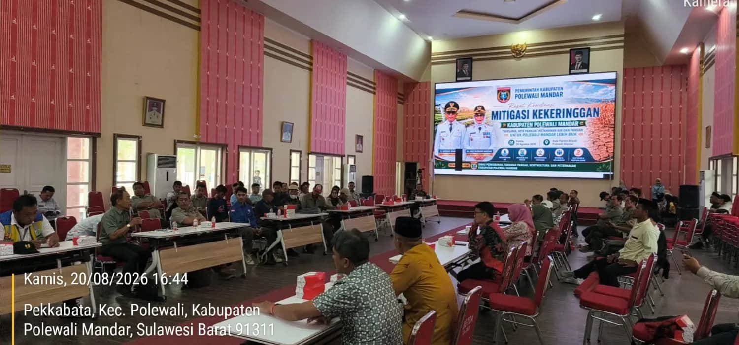 Rapat koordinasi mitigasi musim kering untuk sektor pertanian di Polewali Mandar