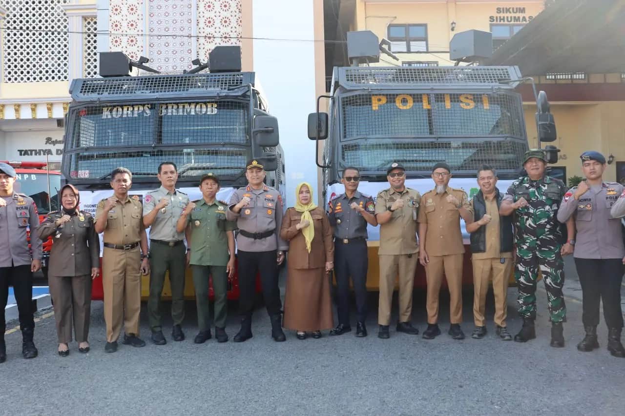 Nurkanaah mengikuti apel kesiapsiagaan karhutla di Mapolres Sidrap