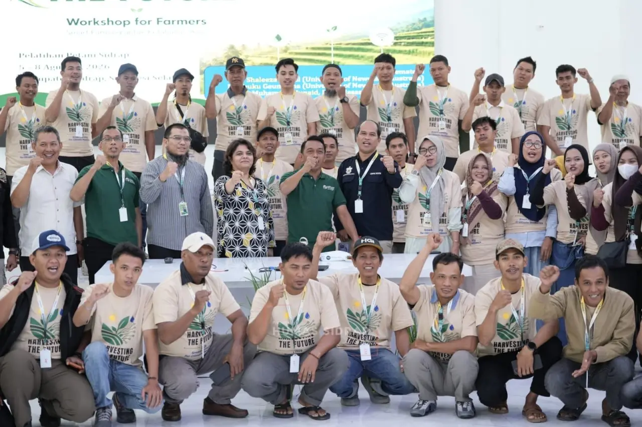 Syaharuddin Alrif menghadiri pelatihan smart farming untuk petani Sidrap di Aula Saromase